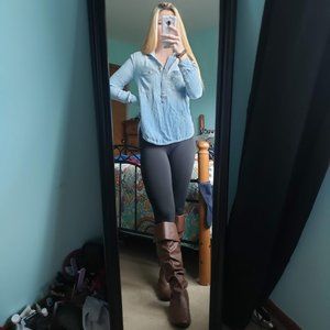 American Eagle Chambray Top